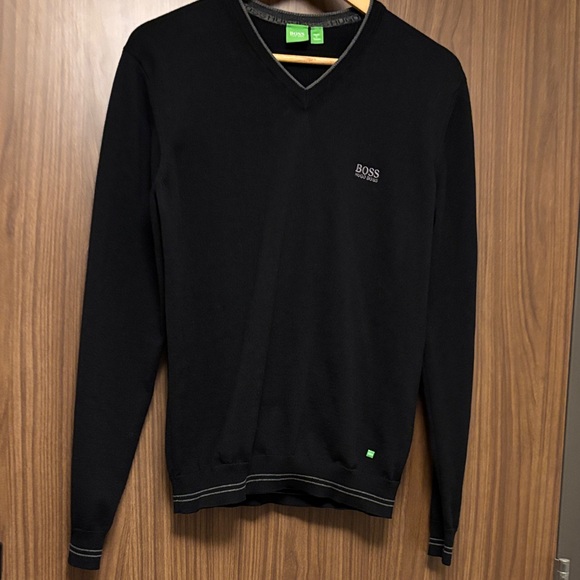 Boss Other - Hugo Boss Men's Classic Black V-Neck Sweater